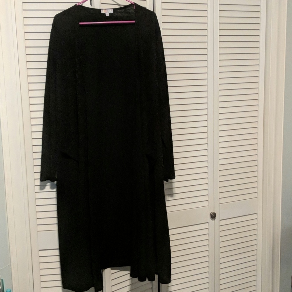 XL Solid Black LuLaRoe Sarah Cardigan